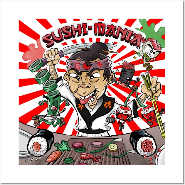 Sushi-Mania Pinball Wall Art by Pigeon585